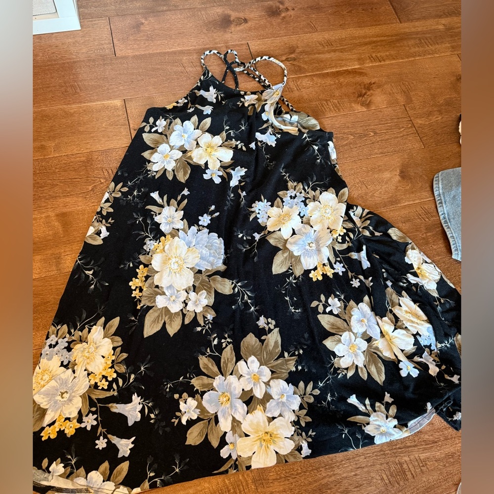 American Eagle Outfitters Black Floral Dress